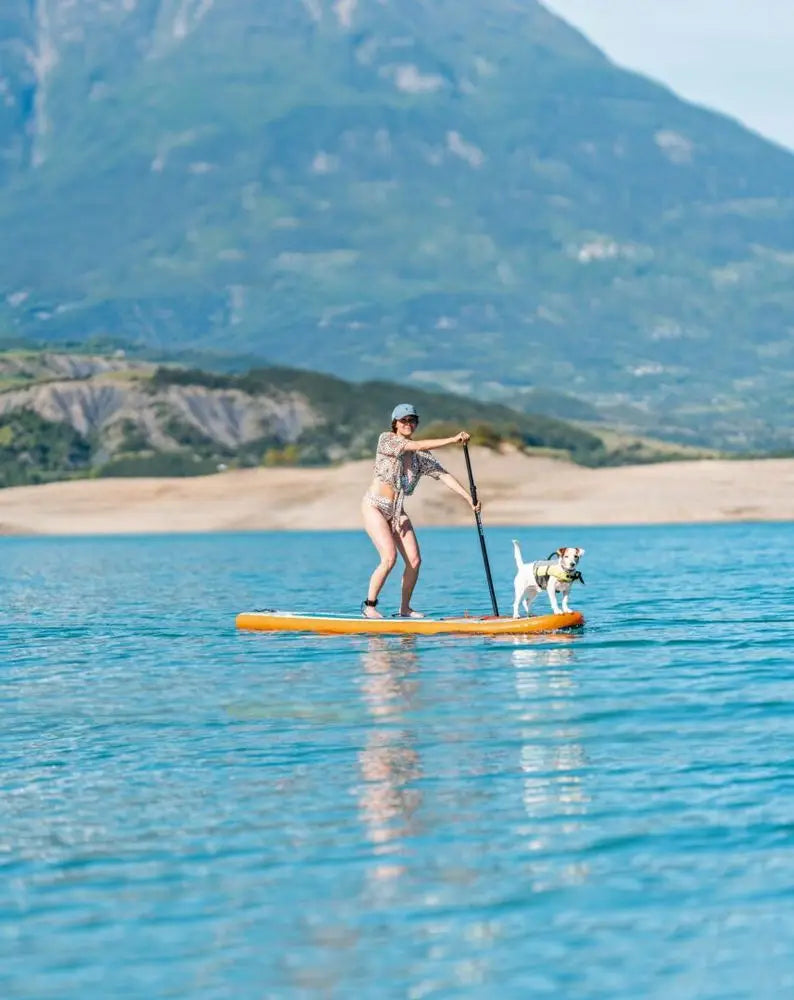 Aqua Marina Pure Air Tropic 12'0" (Blue) – All-Round iSUP with Adjustable Aluminum Paddle and Safety Leash Aqua Marina