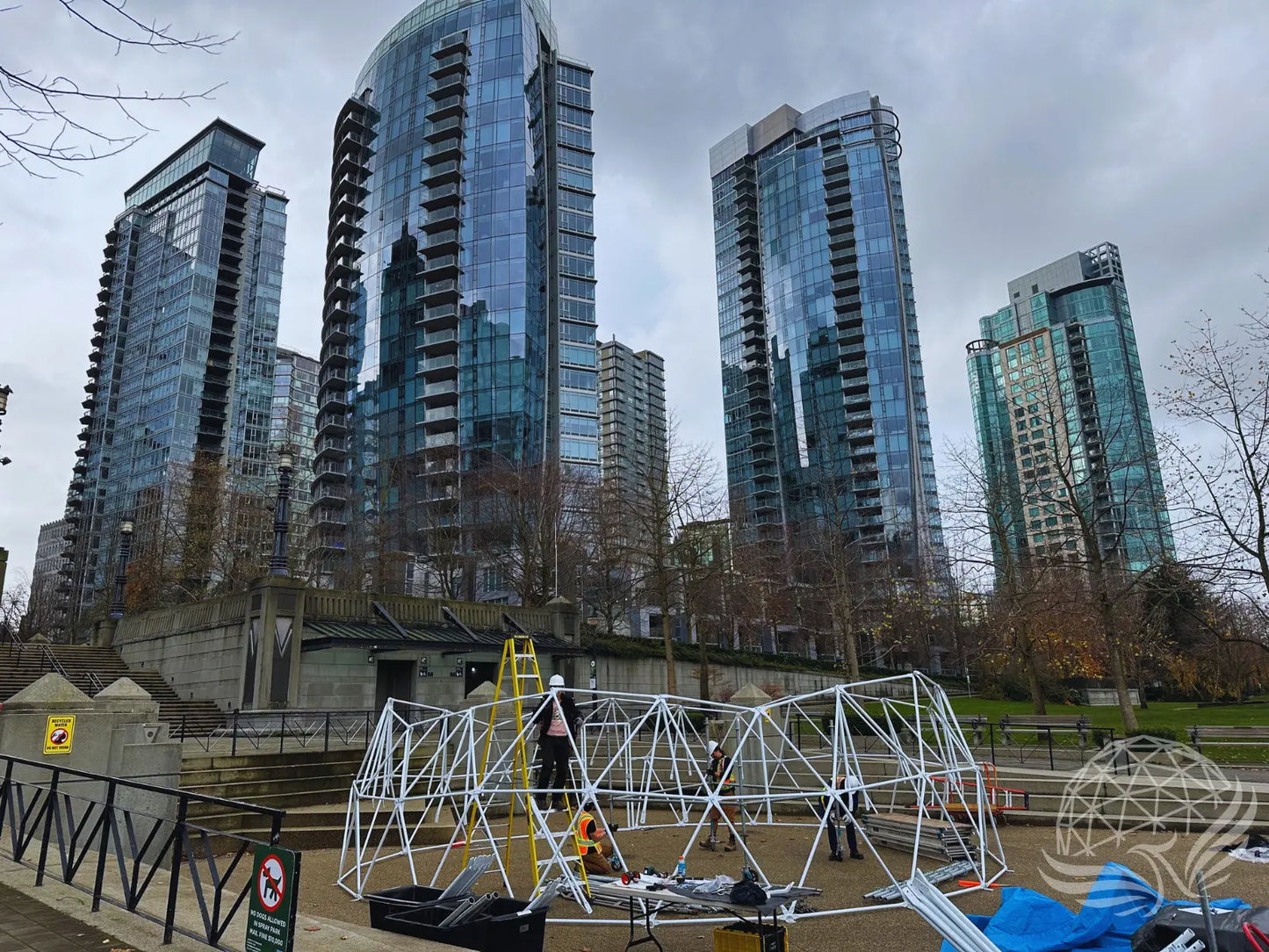 10M Deluxe Glamping Dome, Heavy Frame (White, Sage Green, Desert Beige) Phoenyx Domes