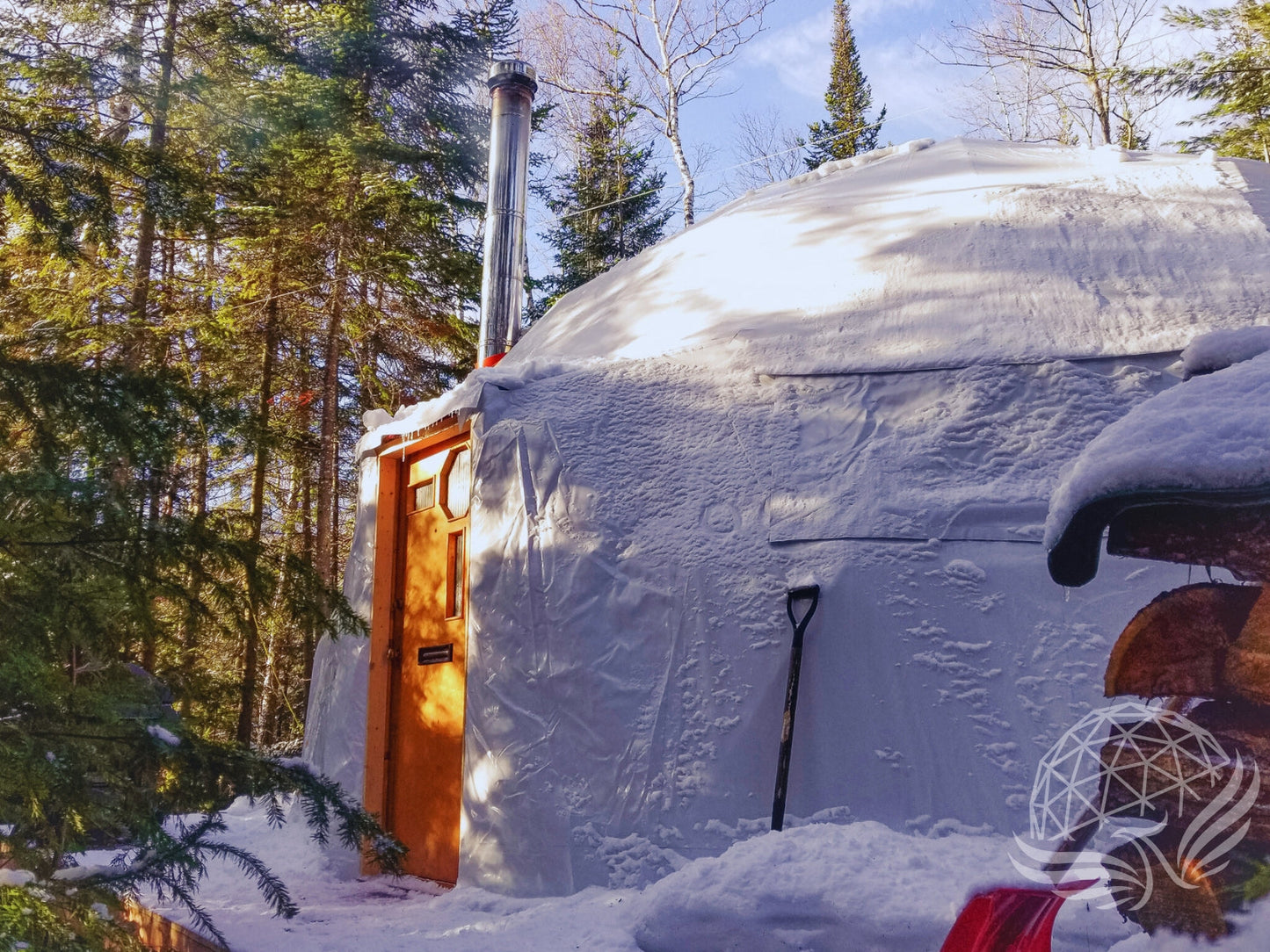 9M Deluxe Glamping Phoenyx Dome, Heavy Frame (White, Sage Green, Desert Beige) Phoenyx Domes