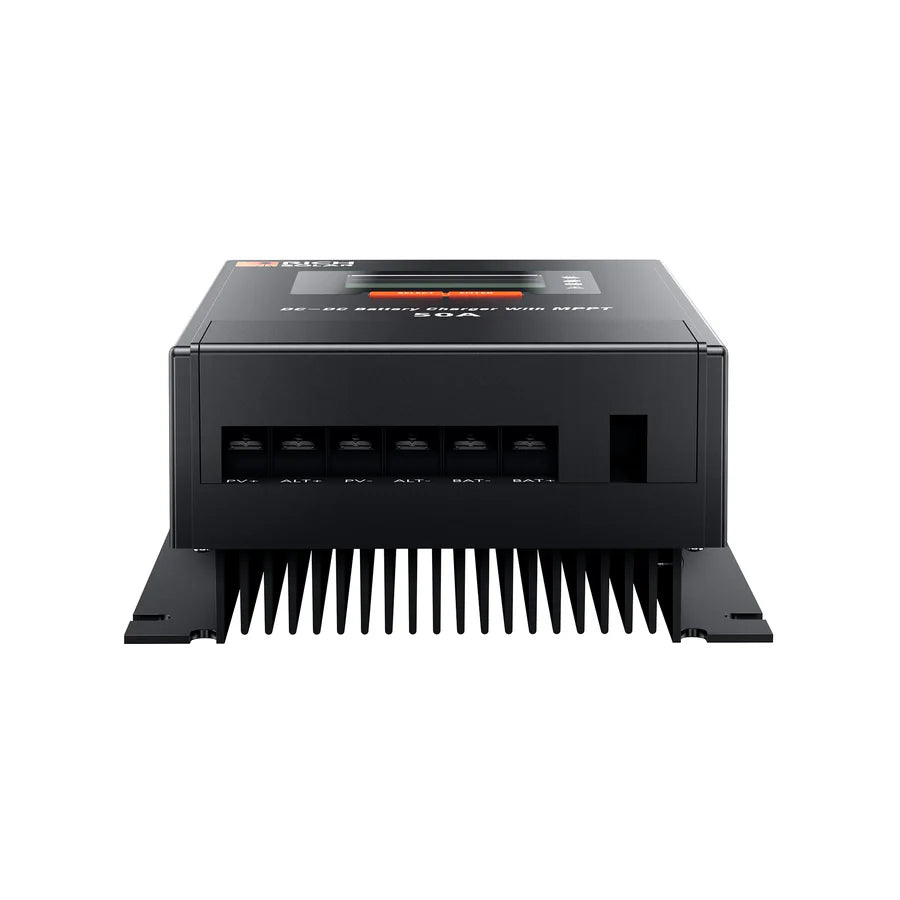BRAVO 50 DC | 50 Amp DC-DC Solar Charge Controller with MPPT | Premium 50A 12V/24V DC-DC Solar Controller with MPPT for RVs, Trailers, Campers, Vans, Boats, Off-Grid | #1 Ranked DC to DC Solar Controller Rich Solar