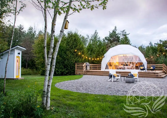 7M Deluxe Glamping Phoenix Dome, Medium Frame (Forest Green) Phoenyx Domes