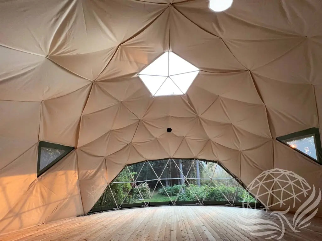 9M Deluxe Glamping Phoenyx Dome, Heavy Frame (White, Sage Green, Desert Beige) Phoenyx Domes