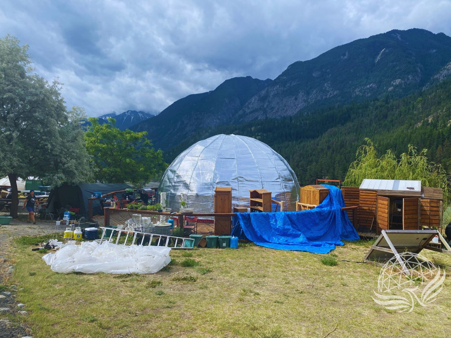 9M Deluxe Glamping Phoenyx Dome, Heavy Frame (White, Sage Green, Desert Beige) Phoenyx Domes