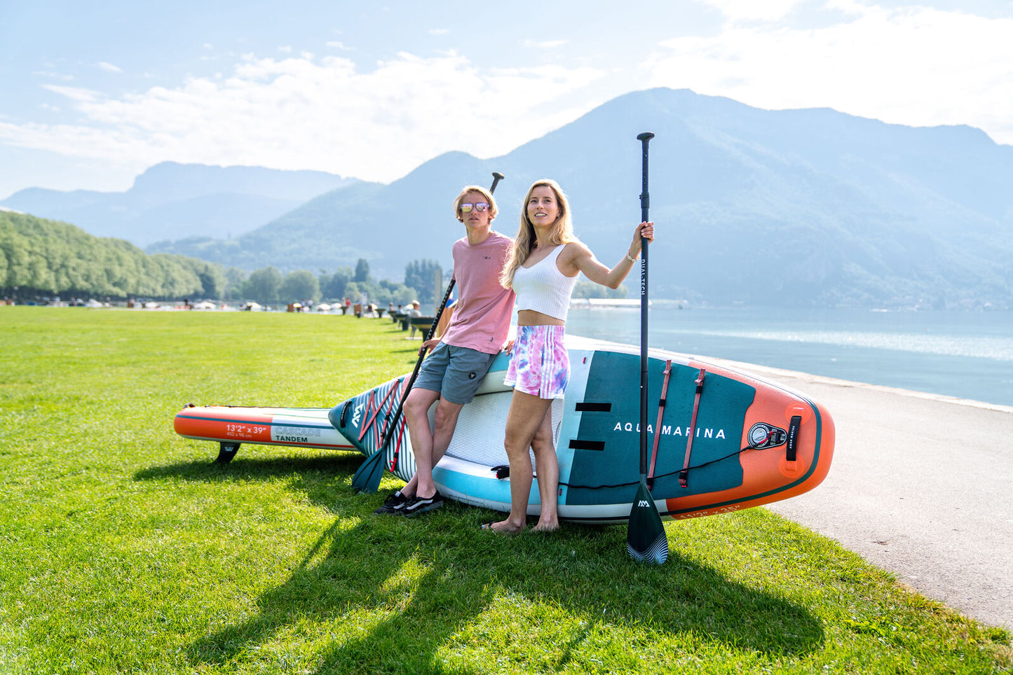 Aqua Marina Cascade 11'2" Inflatable Stand Up Paddle-Kayak Hybrid Board Aqua Marina