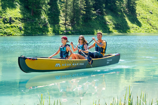 Aqua Marina AIR-C Tomahawk Air-C 15'8" Inflatable Speed Canoe 3 Person Aqua Marina