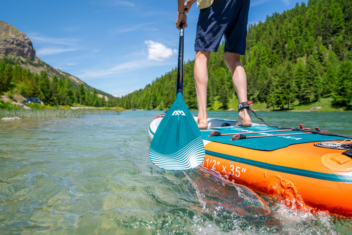 Aqua Marina Cascade 11'2" Inflatable Stand Up Paddle-Kayak Hybrid Board Aqua Marina
