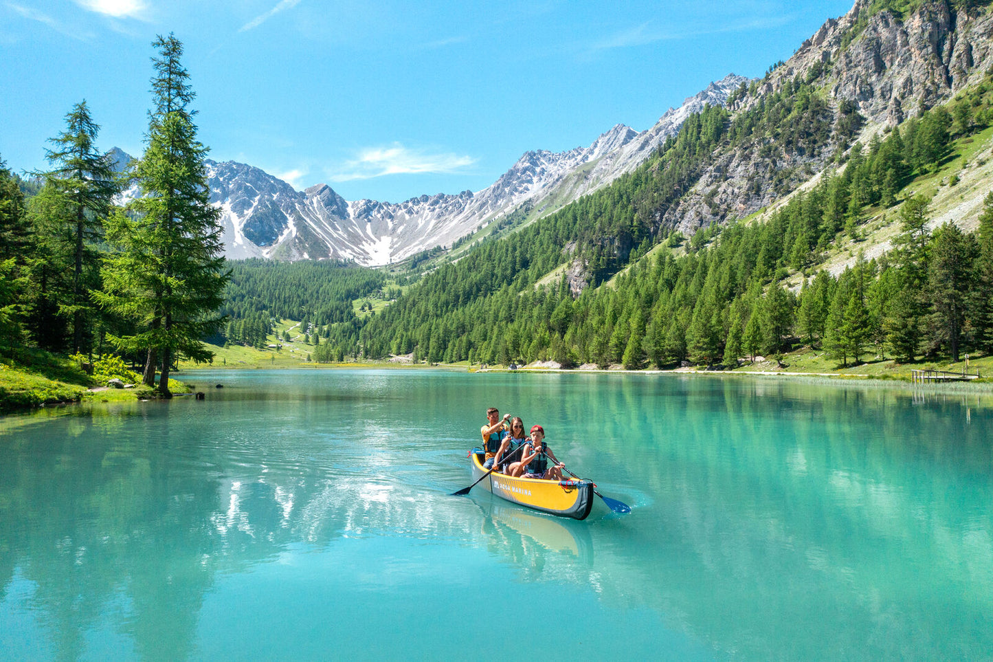 Aqua Marina AIR-C Tomahawk Air-C 15'8" Inflatable Speed Canoe 3 Person Aqua Marina