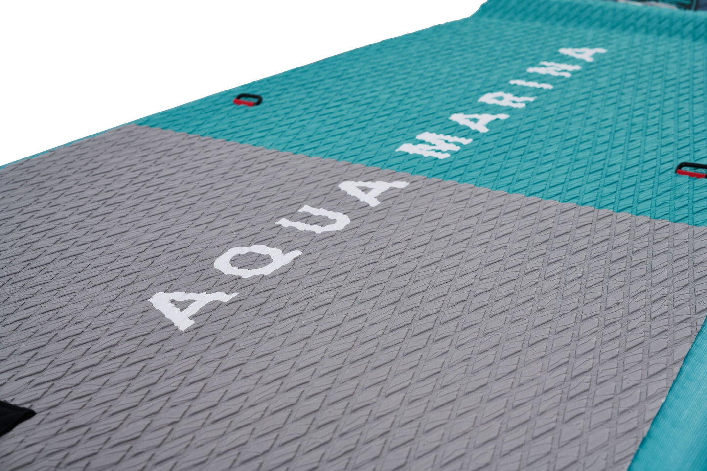 Beast (Aqua Splash) - Advanced All-around iSUP, 3.2m/15cm, with carbon/fiberglass hybrid PASTEL paddle and coil leash Aqua Marina