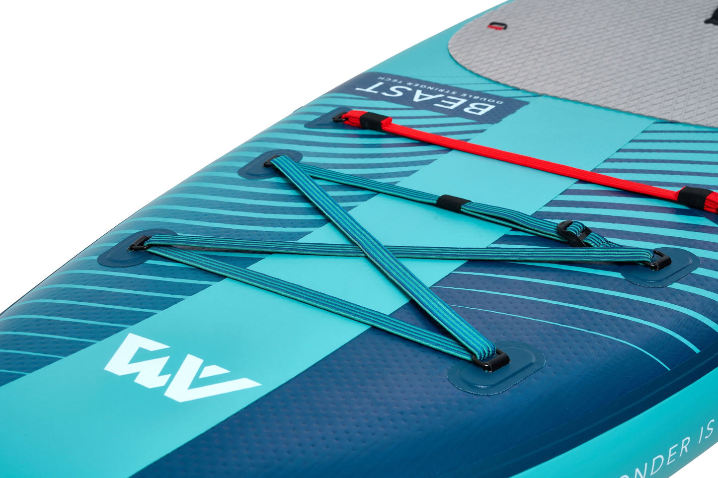 Beast (Aqua Splash) - Advanced All-around iSUP, 3.2m/15cm, with carbon/fiberglass hybrid PASTEL paddle and coil leash Aqua Marina