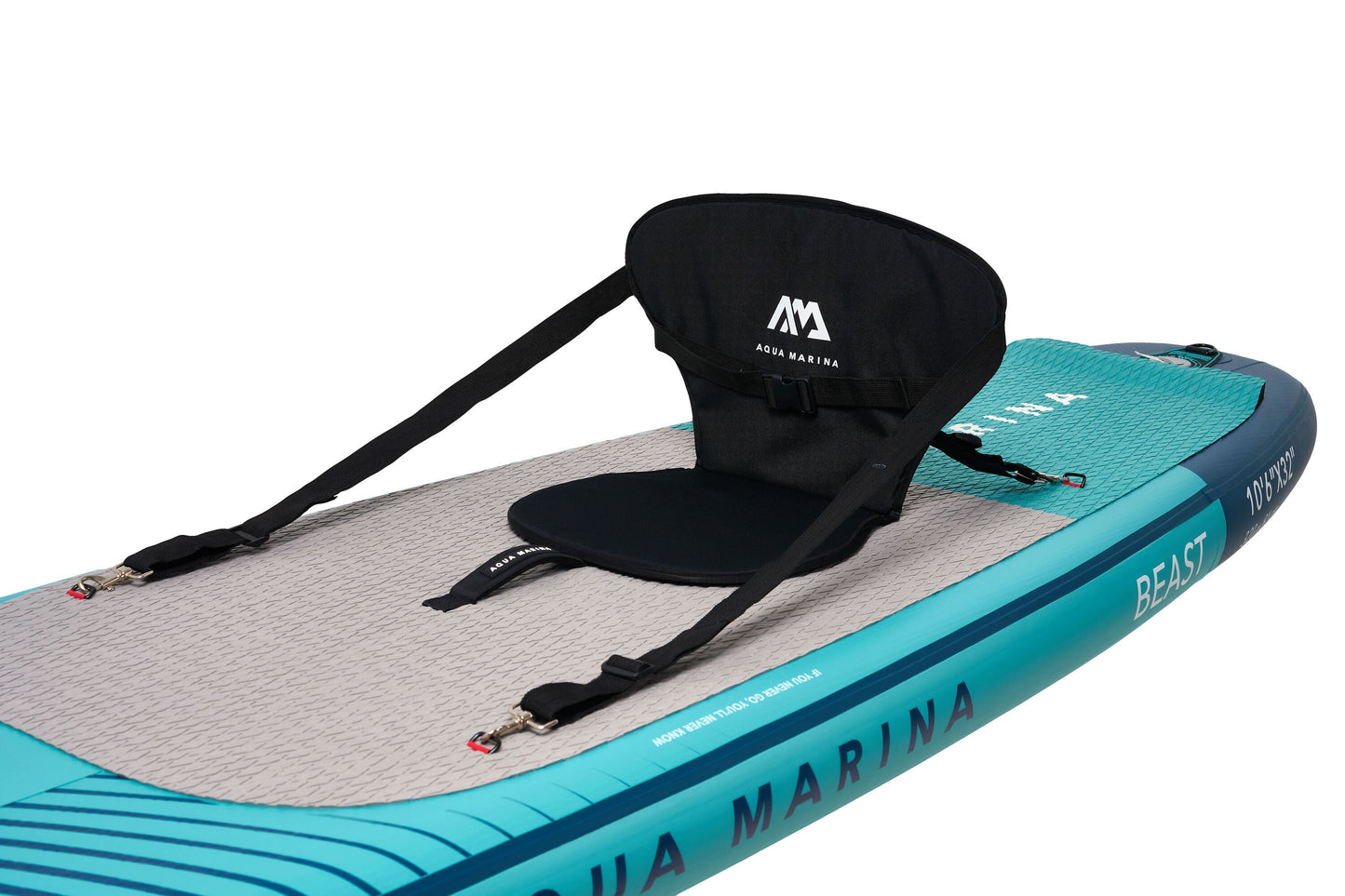 Beast (Aqua Splash) - Advanced All-around iSUP, 3.2m/15cm, with carbon/fiberglass hybrid PASTEL paddle and coil leash Aqua Marina