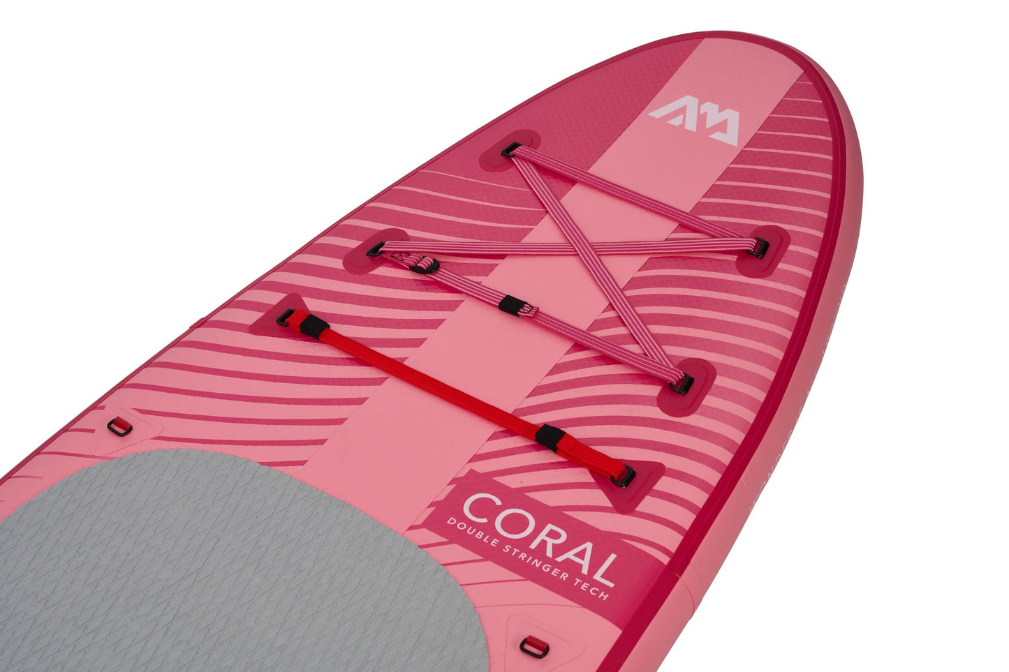 Coral (Raspberry) - Advanced All-around iSUP, 3.1m/12cm, with carbon/fiberglass hybrid PASTEL paddle, coil leash and carry strap Aqua Marina