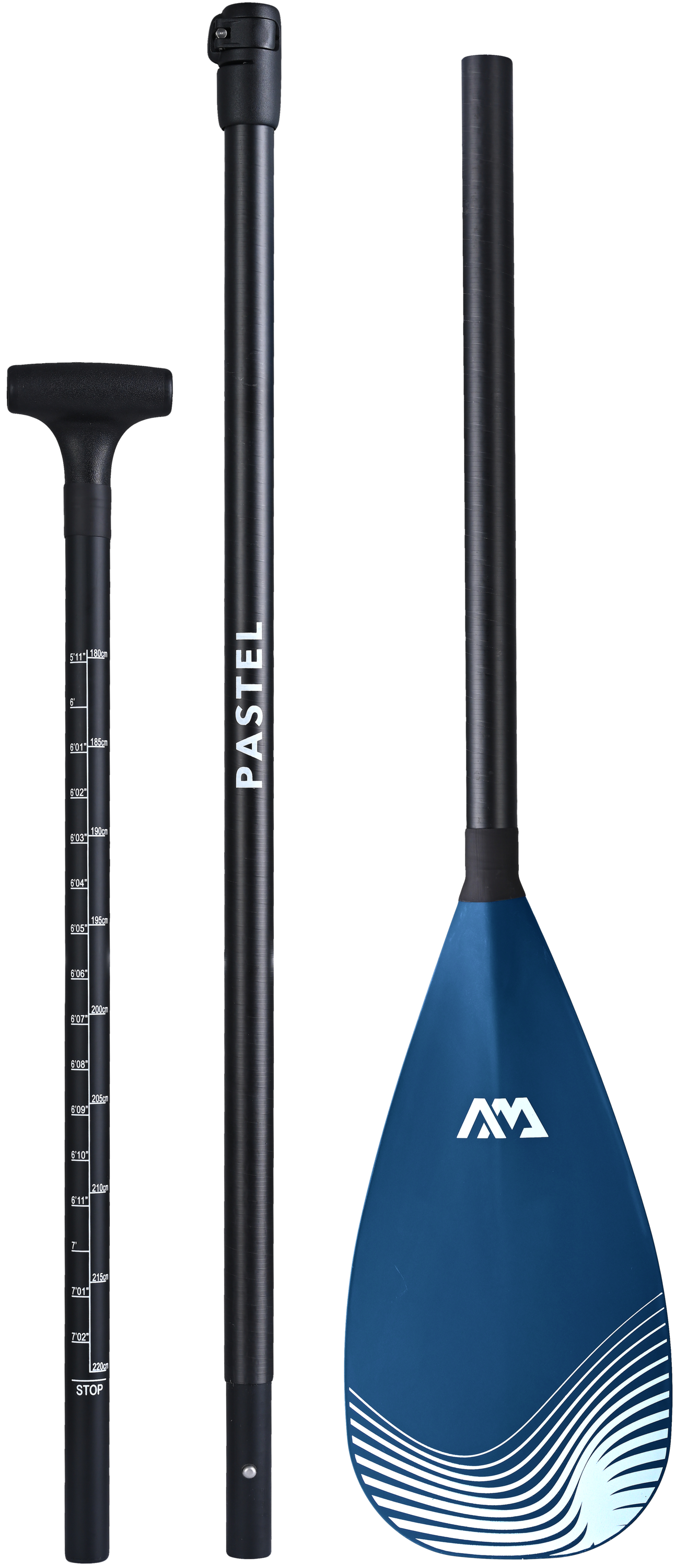 Aqua Marina Atlas (Sky Glider) – Advanced All-Around iSUP, 3.66m/15cm, with Carbon/Fiberglass Hybrid PASTEL Paddle and Coil Leash Aqua Marina