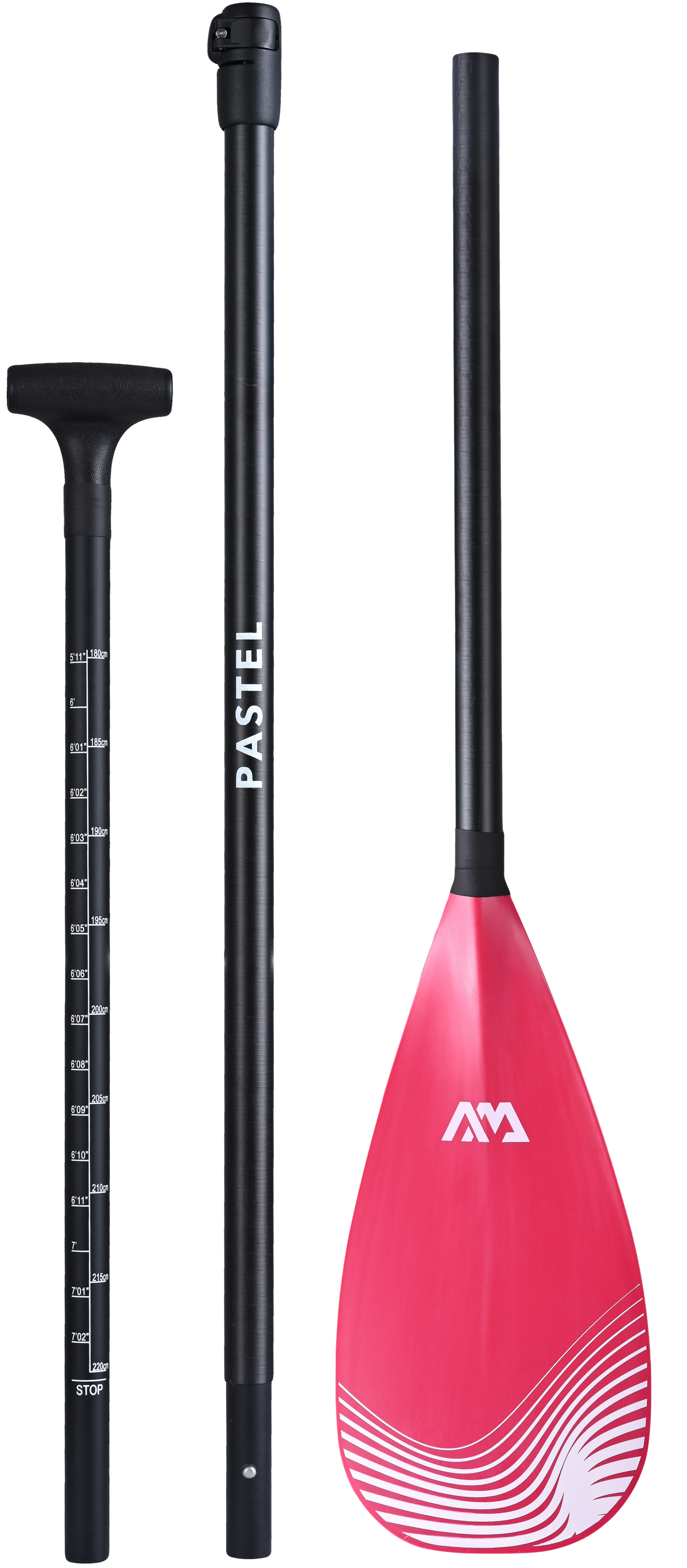 Coral (Raspberry) - Advanced All-around iSUP, 3.1m/12cm, with carbon/fiberglass hybrid PASTEL paddle, coil leash and carry strap Aqua Marina