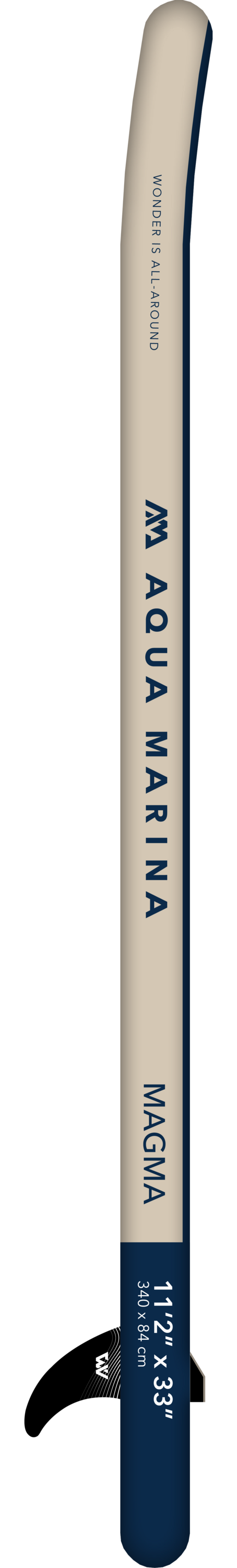 Aqua Marina Magma (Earth Wave) – Advanced All-Around iSUP, 3.4m/15cm, with Carbon/Fiberglass Hybrid PASTEL Paddle and Coil Leash Aqua Marina