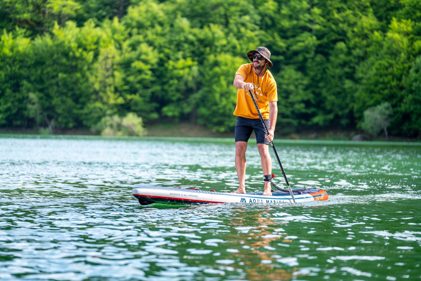 Aqua Marina Hyper 11'6" (Navy) โ Touring iSUP, 3.5m/15cm, with Coil Leash Aqua Marina