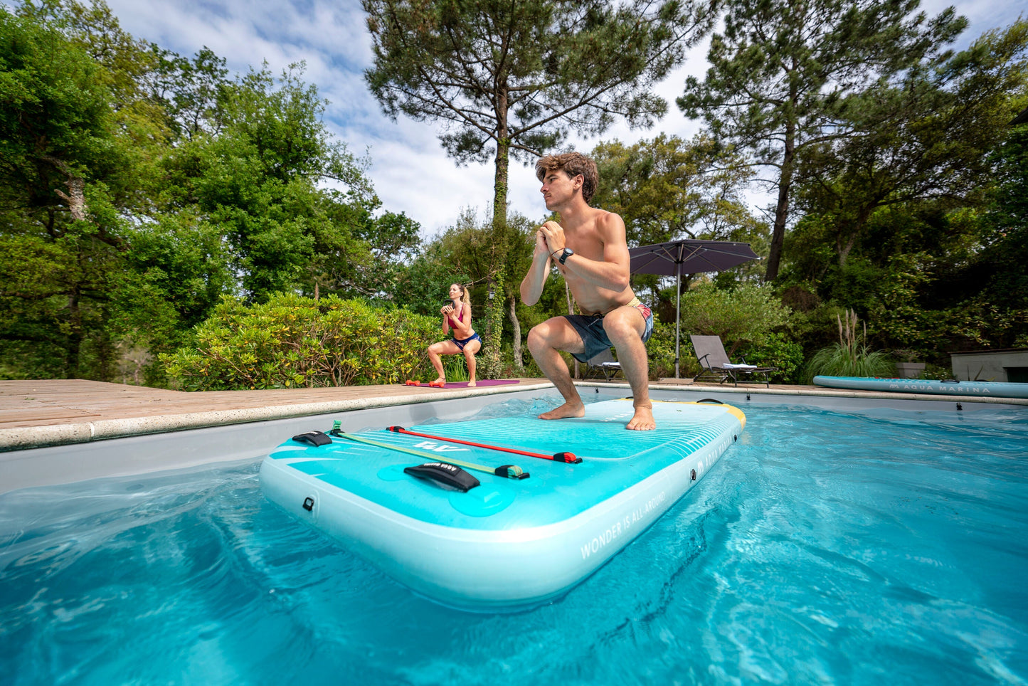 Aqua Marina Peace 8'2" – Inflatable Fitness Mat, 2.5m/15cm, with Carry Strap Aqua Marina