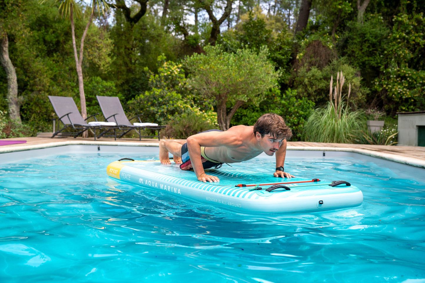 Aqua Marina Peace 8'2" – Inflatable Fitness Mat, 2.5m/15cm, with Carry Strap Aqua Marina