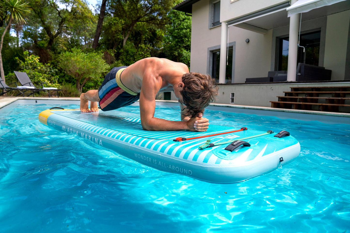 Aqua Marina Peace 8'2" – Inflatable Fitness Mat, 2.5m/15cm, with Carry Strap Aqua Marina