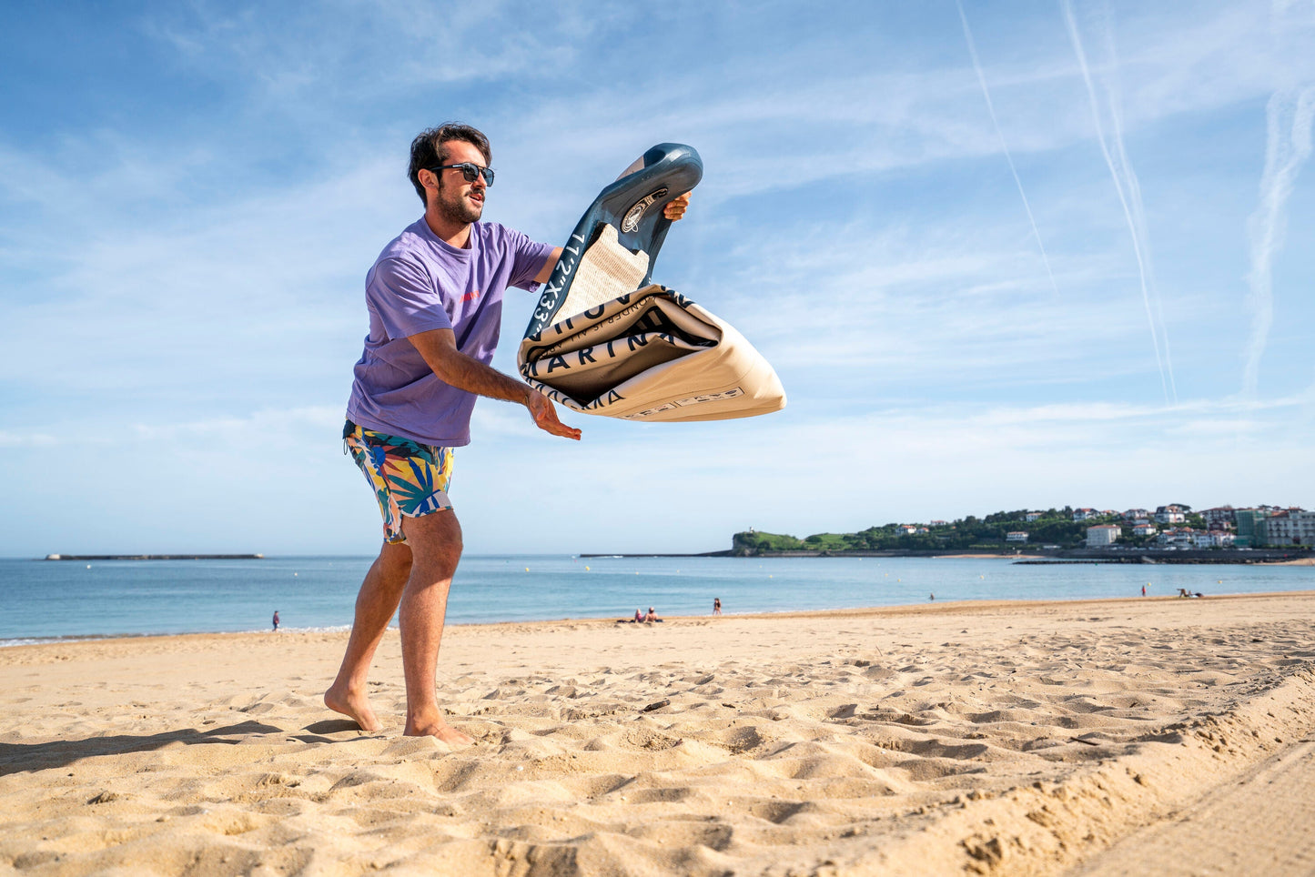 Aqua Marina Magma (Earth Wave) – Advanced All-Around iSUP, 3.4m/15cm, with Carbon/Fiberglass Hybrid PASTEL Paddle and Coil Leash Aqua Marina