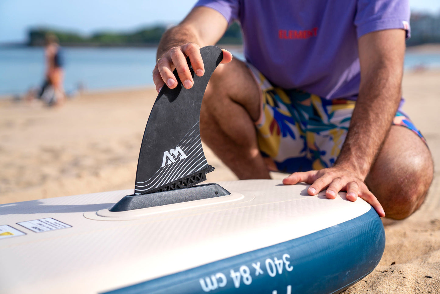 Aqua Marina Magma (Earth Wave) – Advanced All-Around iSUP, 3.4m/15cm, with Carbon/Fiberglass Hybrid PASTEL Paddle and Coil Leash Aqua Marina