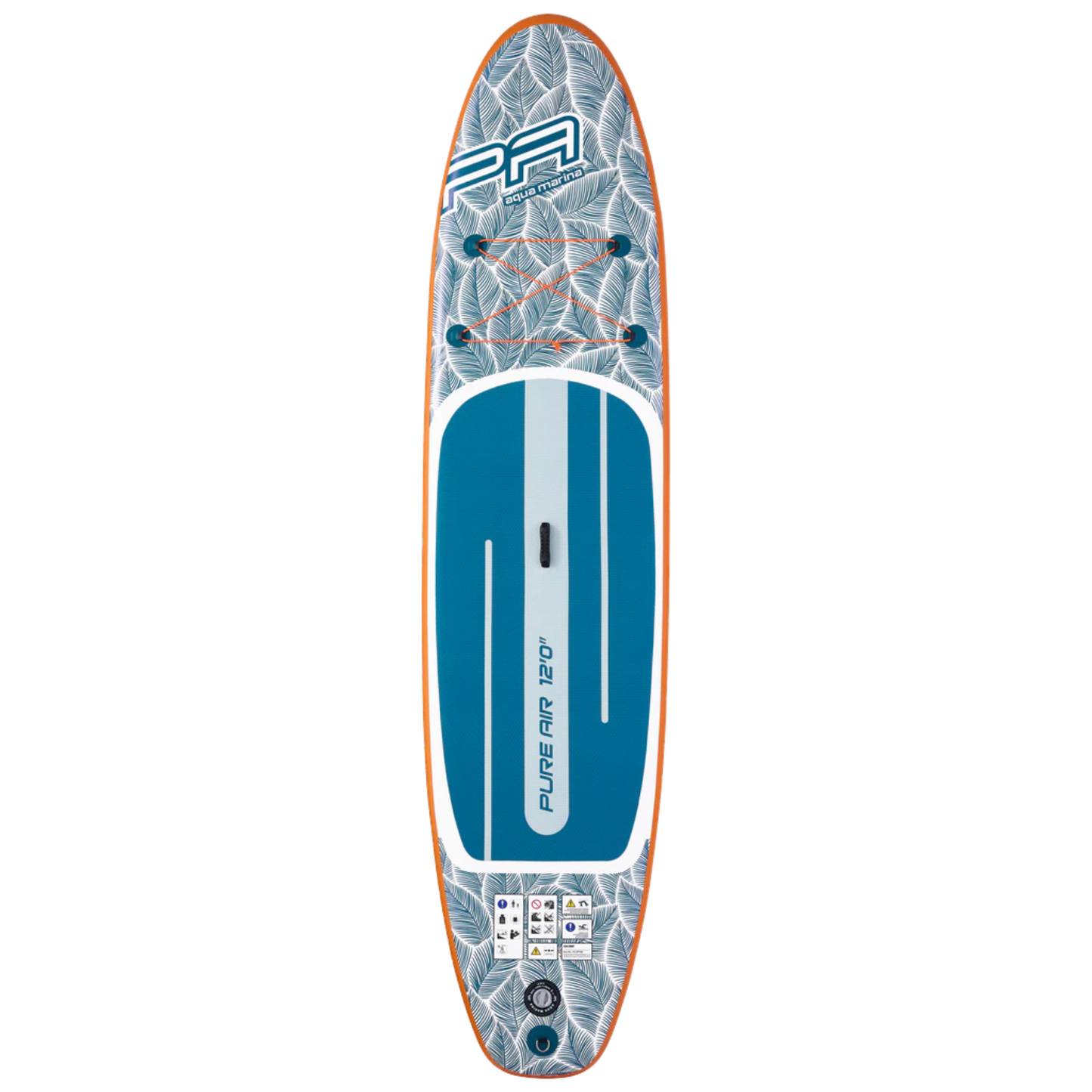 Aqua Marina Pure Air Tropic 12'0" (Blue) – All-Round iSUP with Adjustable Aluminum Paddle and Safety Leash Aqua Marina