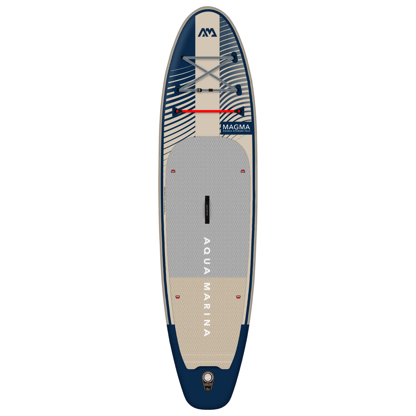 Aqua Marina Magma (Earth Wave) – Advanced All-Around iSUP, 3.4m/15cm, with Carbon/Fiberglass Hybrid PASTEL Paddle and Coil Leash Aqua Marina