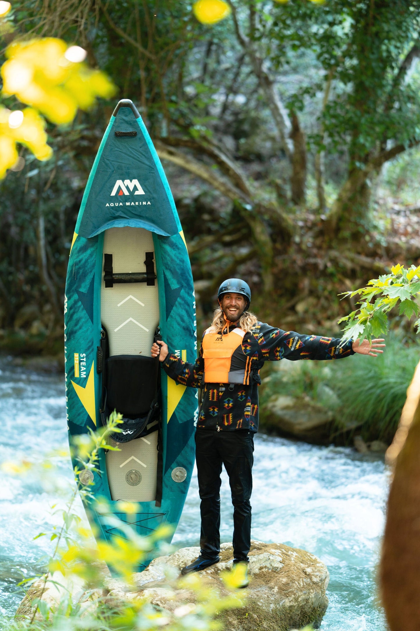 Aqua Marina Steam-312: Versatile Touring & Whitewater Kayak for the Bold Solo Paddler Aqua Marina