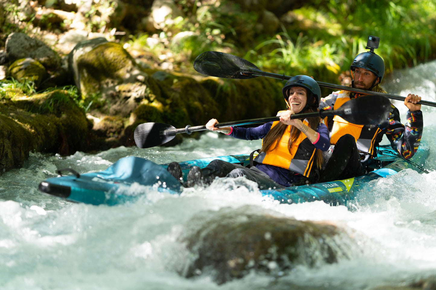 Aqua Marina Steam-412: Versatile Touring & Whitewater Kayak for Tandem Adventures Aqua Marina