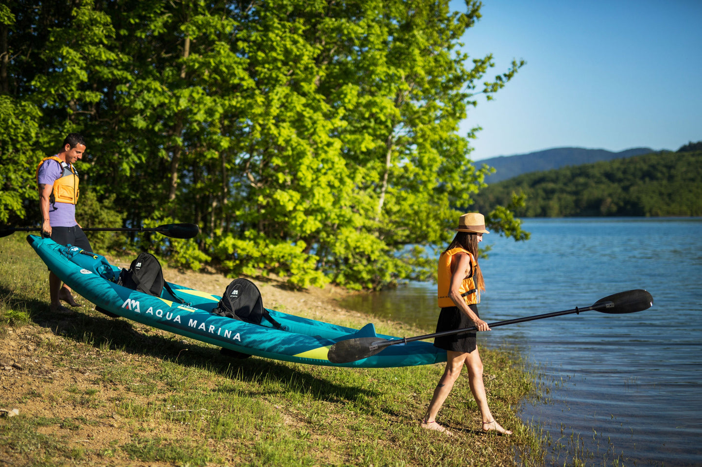 Aqua Marina Steam-412: Versatile Touring & Whitewater Kayak for Tandem Adventures Aqua Marina