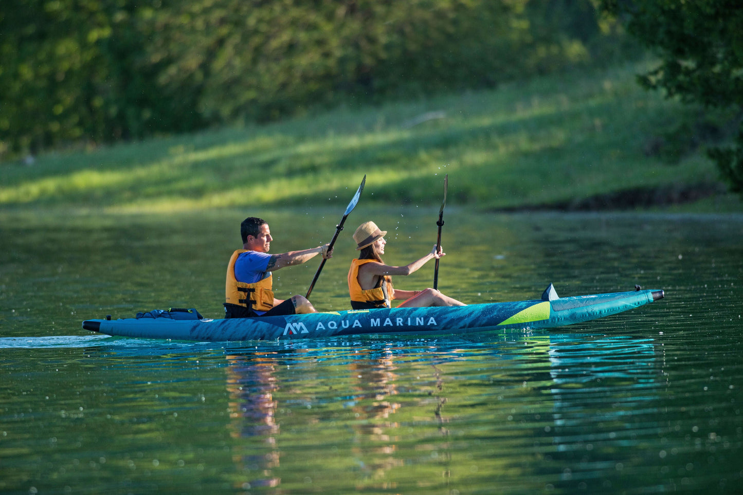 Aqua Marina Steam-412: Versatile Touring & Whitewater Kayak for Tandem Adventures Aqua Marina