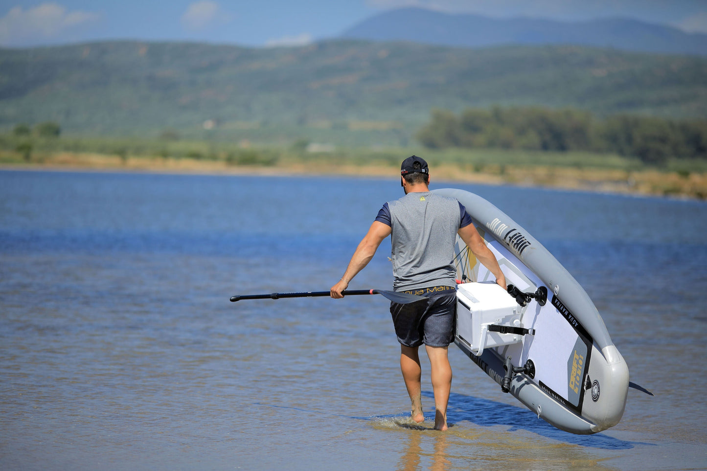 Drift - Fishing iSUP, 3.3m/15cm, with aluminum SPORTS III paddle and safety leash (Fishing Cooler excluded) Aqua Marina