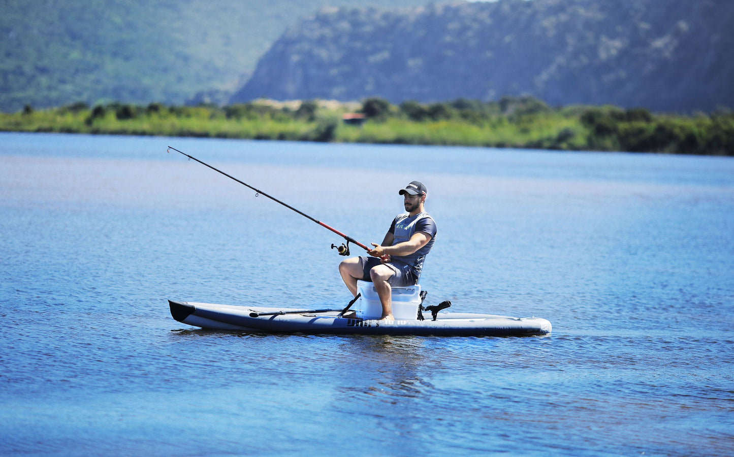 Drift - Fishing iSUP, 3.3m/15cm, with aluminum SPORTS III paddle and safety leash (Fishing Cooler excluded) Aqua Marina