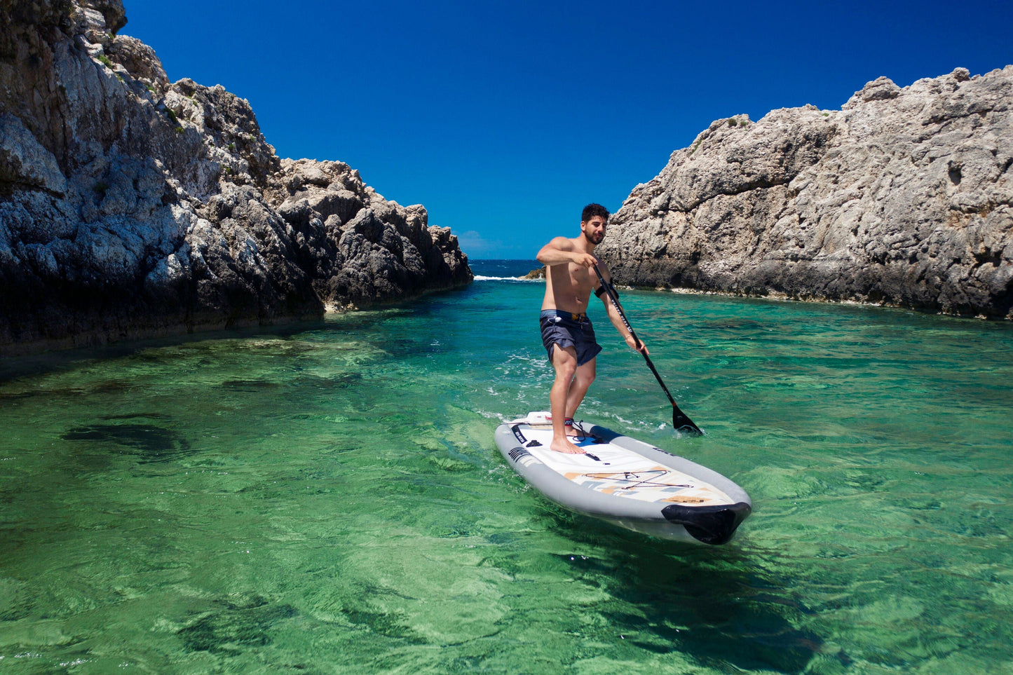 Drift - Fishing iSUP, 3.3m/15cm, with aluminum SPORTS III paddle and safety leash (Fishing Cooler excluded) Aqua Marina