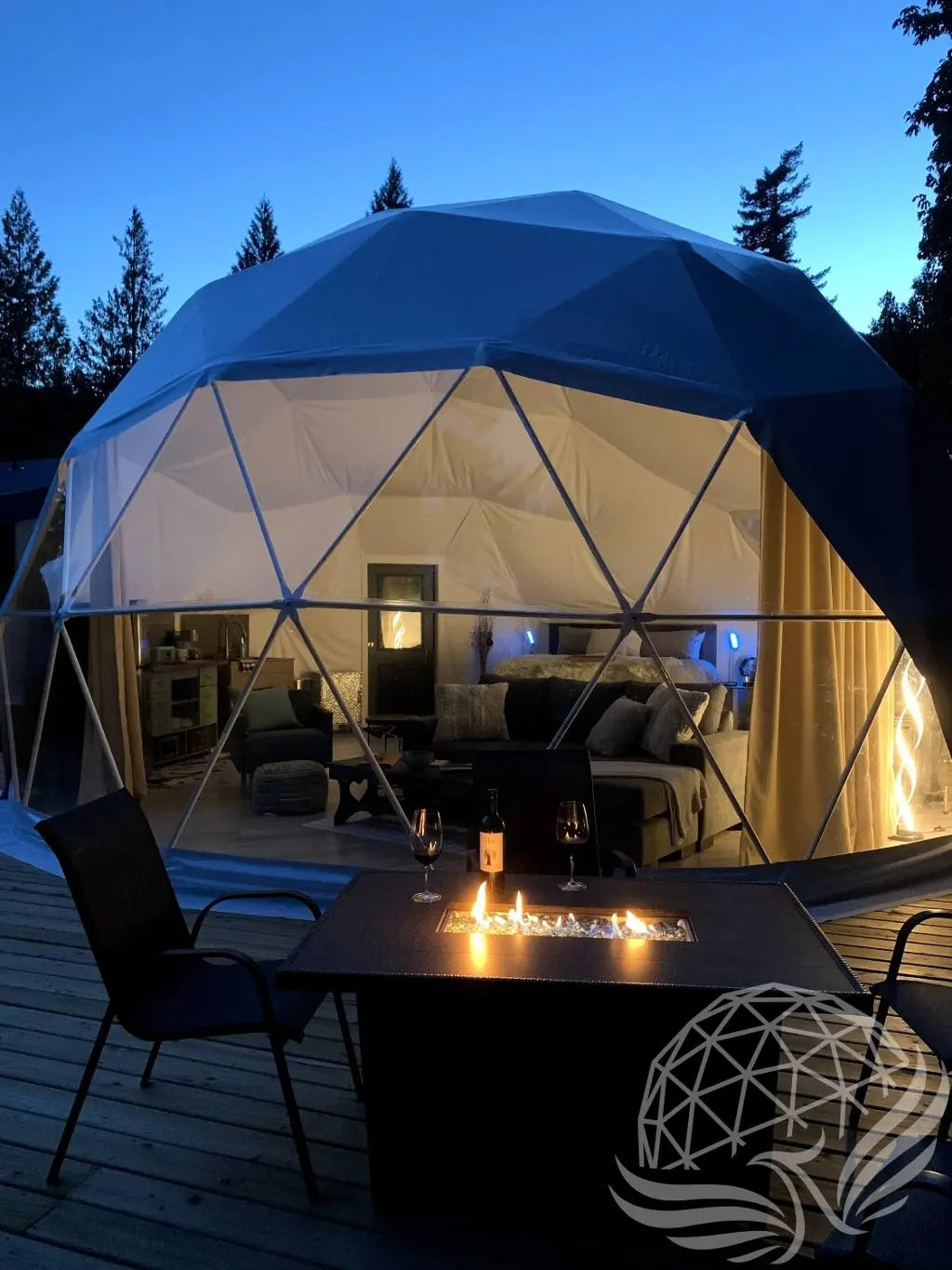 8M Deluxe Glamping Package - MF Phoenyx Domes