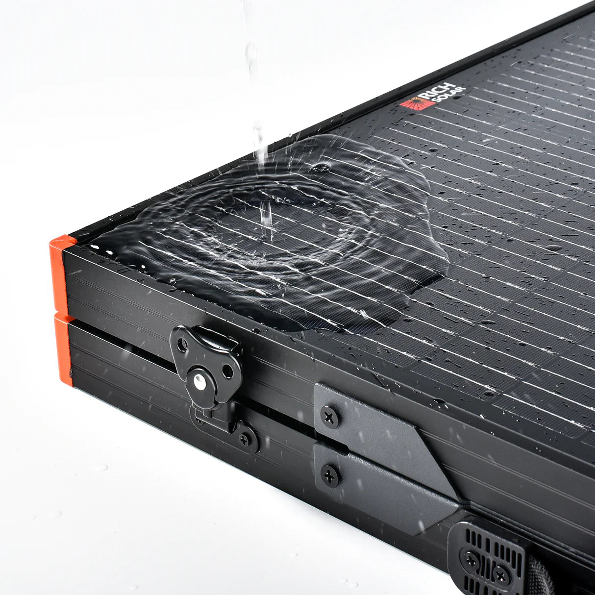 MEGA 100 Portable Briefcase Solar Panel | 100 Watt Portable Solar Panel | Premier 12V Portable Solar Panel for Generators, Power Stations, Vans | High Efficiency BACKORDER Rich Solar