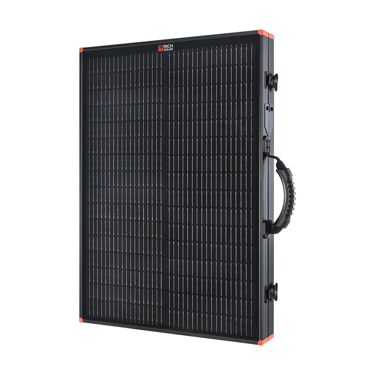 MEGA 100 Portable Briefcase Solar Panel | 100 Watt Portable Solar Panel | Premier 12V Portable Solar Panel for Generators, Power Stations, Vans | High Efficiency BACKORDER Rich Solar