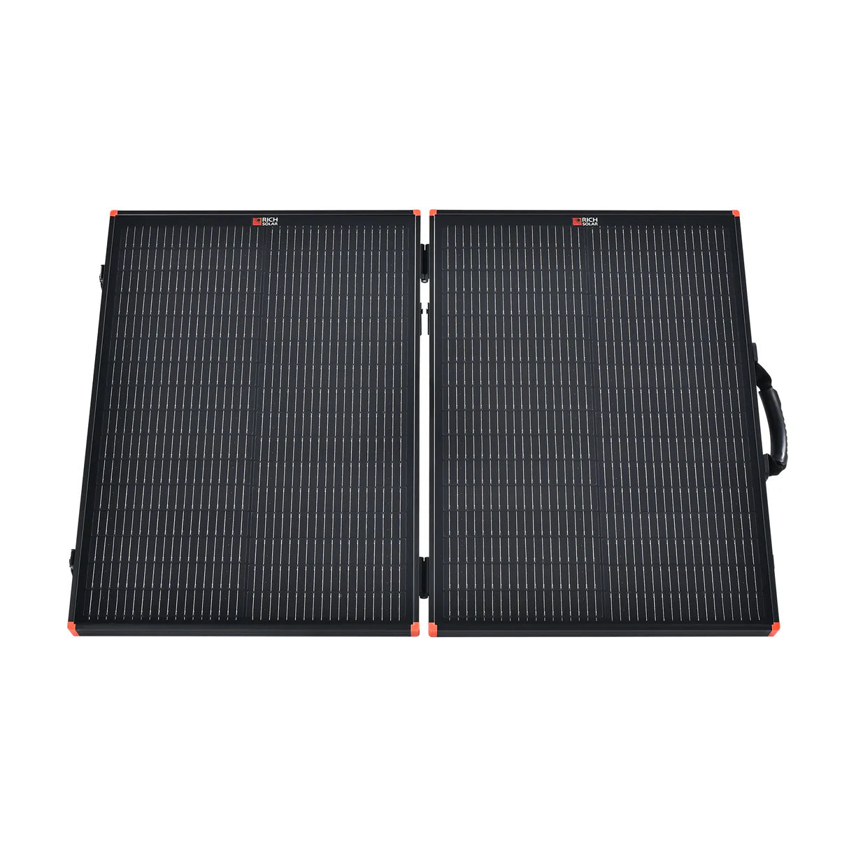 MEGA 100 Portable Briefcase Solar Panel | 100 Watt Portable Solar Panel | Premier 12V Portable Solar Panel for Generators, Power Stations, Vans | High Efficiency BACKORDER Rich Solar