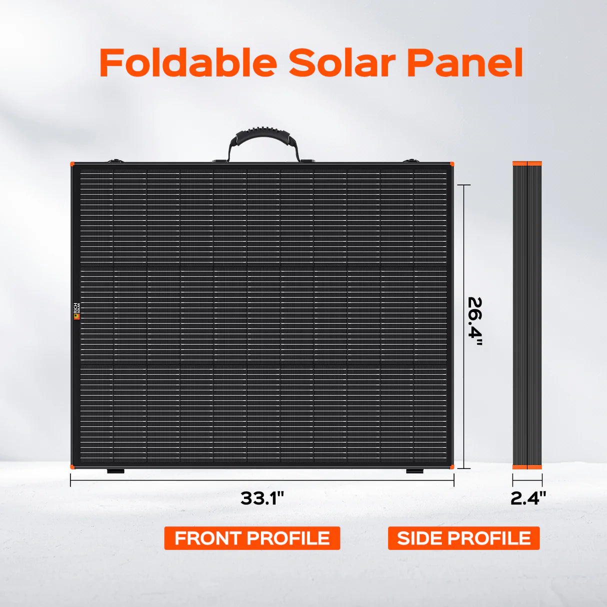 MEGA 200 Portable Briefcase Solar Panel | 200 Watt Portable Solar Panel | Powerful 12V Portable Solar Panel for Generators, Power Stations, Campers | High Efficiency Rich Solar