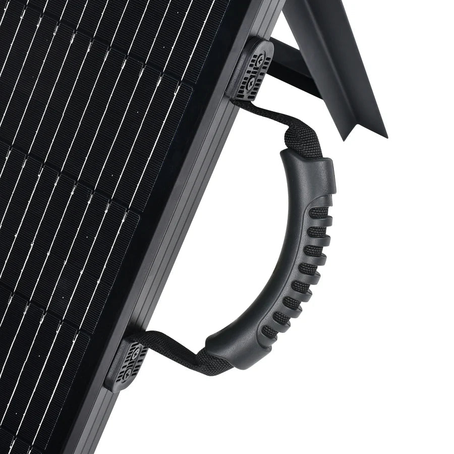 MEGA 200 Portable Briefcase Charging Kit | 200 Watt Portable Solar Panel | Premium 12V Portable Solar Panel for Generators, Vans, Campers | High Efficiency Rich Solar