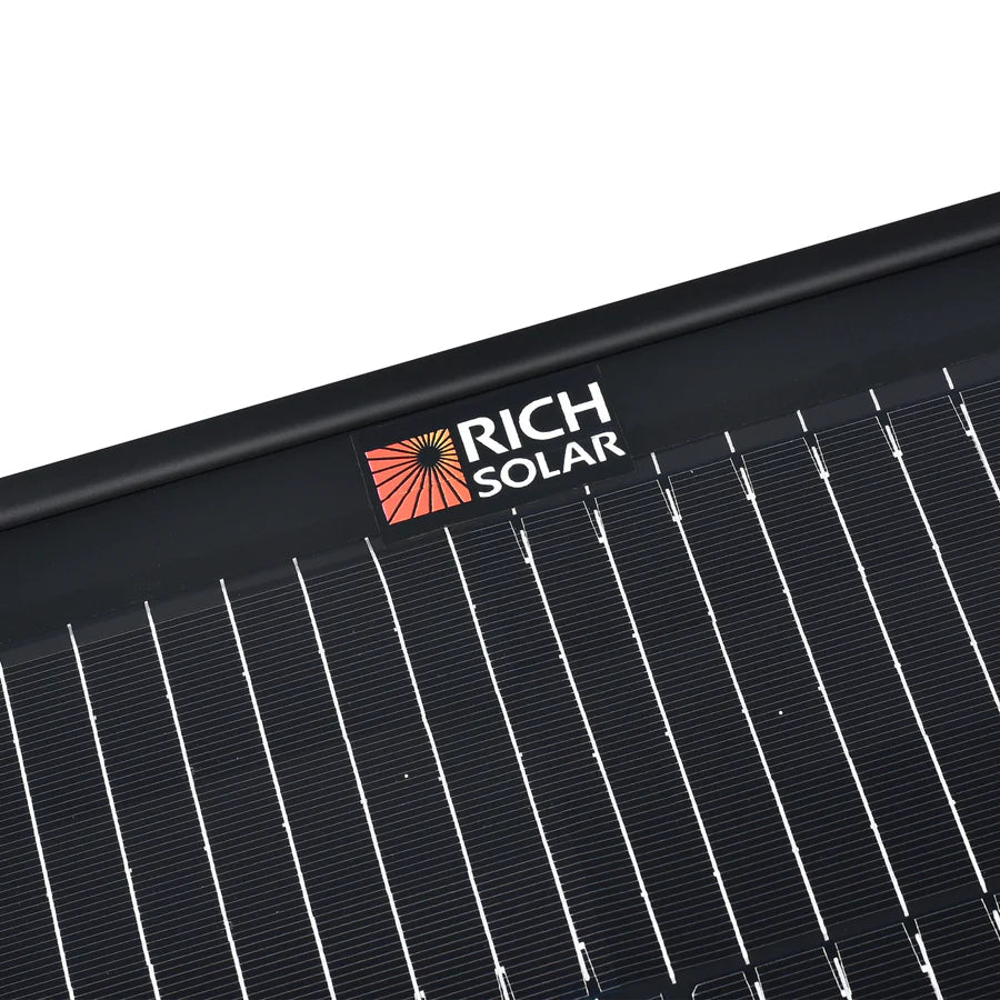 MEGA 200 Portable Briefcase Charging Kit | 200 Watt Portable Solar Panel | Premium 12V Portable Solar Panel for Generators, Vans, Campers | High Efficiency Rich Solar