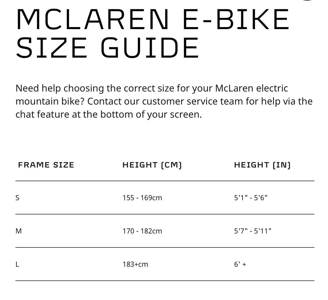 McLaren Extreme 250 Electric Mountain Bike McLaren Bikes