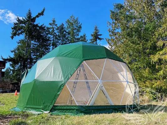 6M Deluxe Glamping Phoenix Dome, Medium Frame (Forest Green) Phoenyx Domes