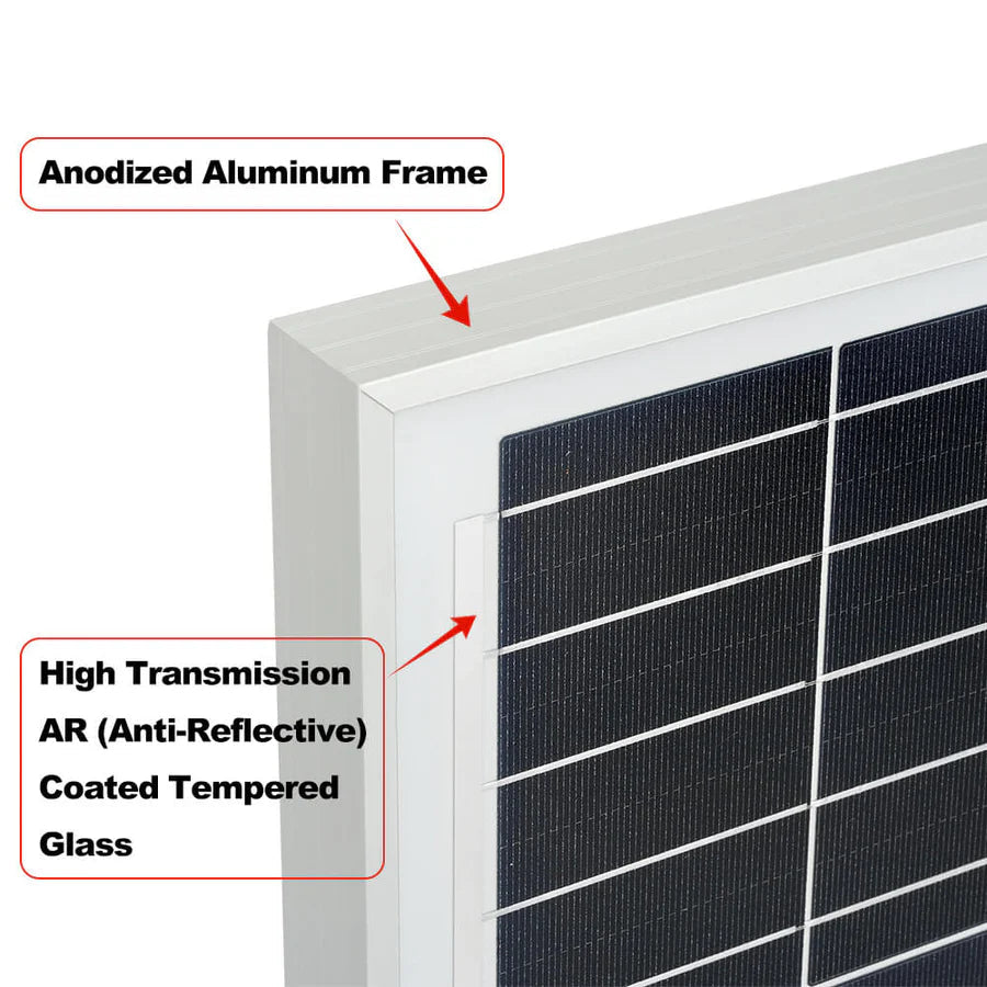 MEGA 200 PRO | 200 Watt 24 Volt Solar Panel | Premium 24V Off-Grid Solar Panel for RVs, Trailers, Cabins | 25-Year Output Warranty | UL Certified Rich Solar