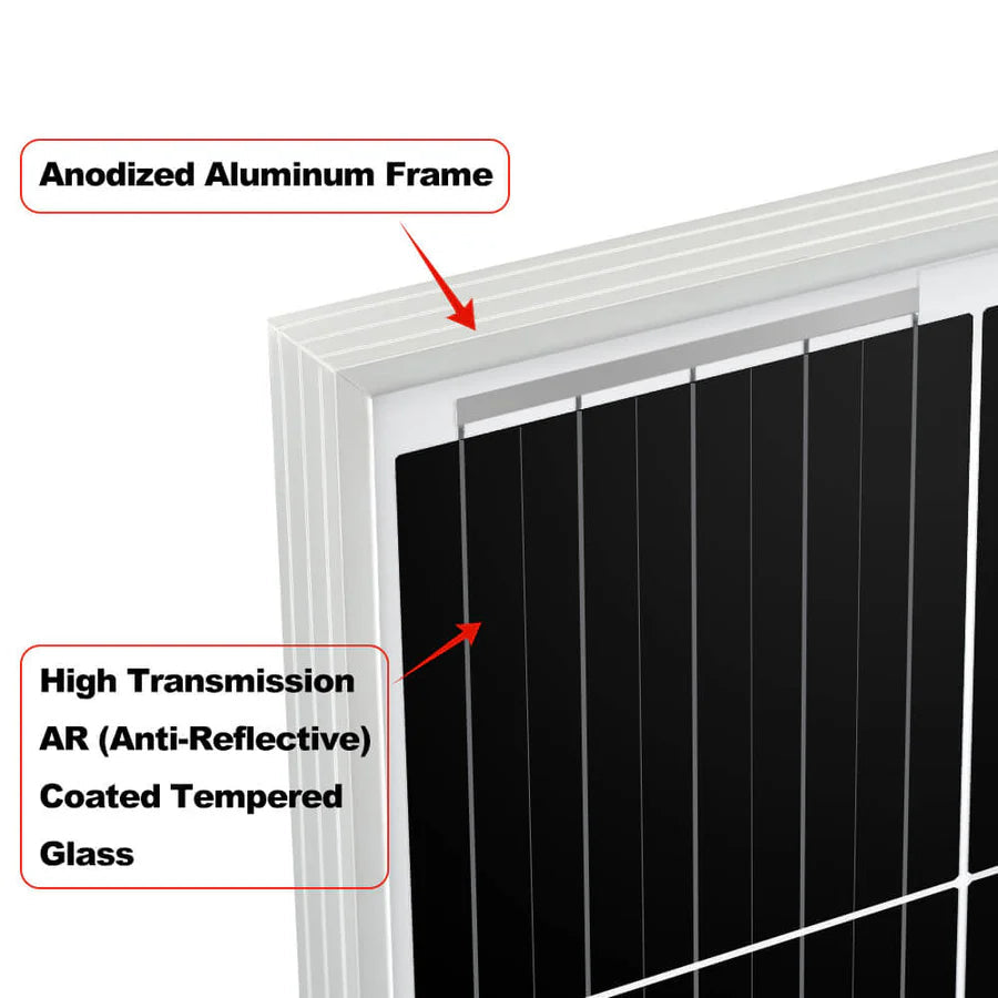MEGA 200 | 200 Watt Solar Panel | Premier 12V Off-Grid Solar Panel for RVs Cabins, Boats | 25-Year Output Warranty | UL Certified Rich Solar