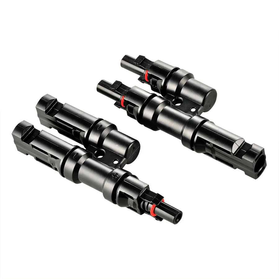 Y Branch 2-to-1 Solar Panel Parallel Connectors | Weatherproof PV Parallel Solar Connectors | Plug and Play Rich Solar