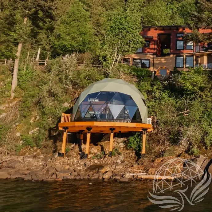 8M Deluxe Glamping Phoenix Dome (White, Sage Green, Desert Beige) Phoenyx Domes