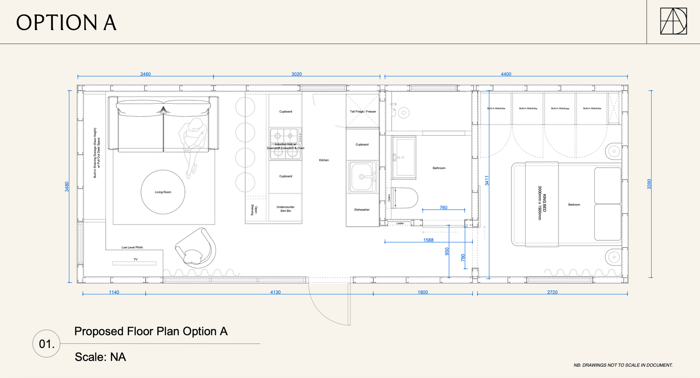 Anna Modular Home Offset Living