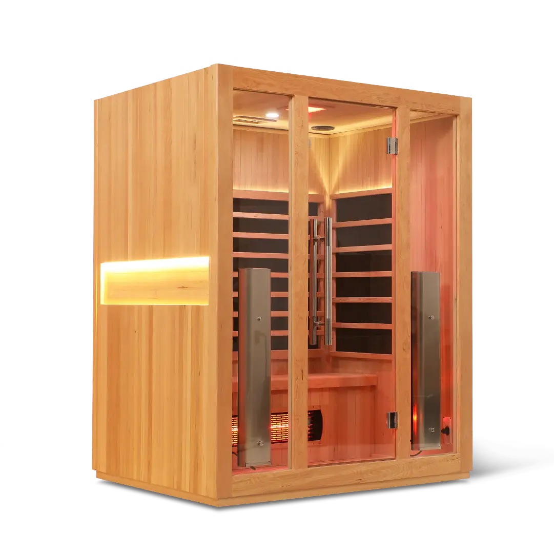 3 Person Full Spectrum "Smart" Infrared Sauna with WiFi Control & Full Spectrum Heating Health Smart