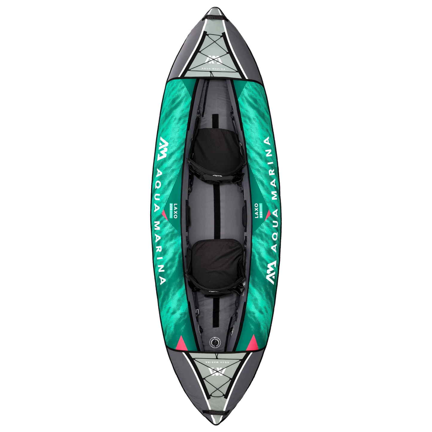 Aqua Marina Laxo-320: Inflatable 2-Person Recreational Kayak for Lakes & Gentle Rivers Aqua Marina