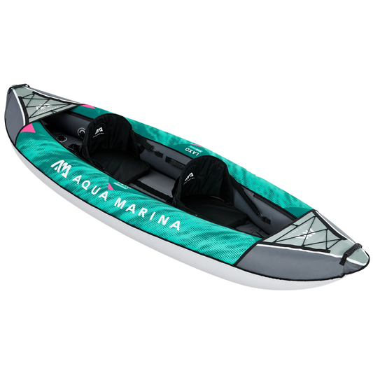 Aqua Marina Laxo-320: Inflatable 2-Person Recreational Kayak for Lakes & Gentle Rivers Aqua Marina